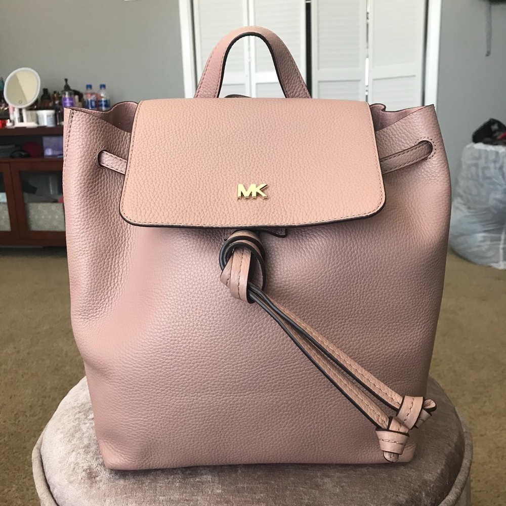 Authentic Michael Kors Junie Medium flap backpack